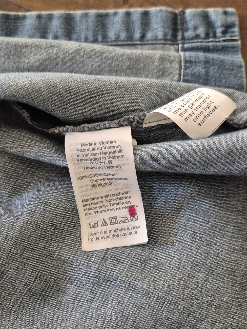 Madewell Short-Sleeve Denim Tunic - Blue 100% Cotton - Picture 7 of 7